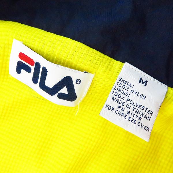 実際に弊社で買取させて頂いたFILA/フィラ ハーフジップ ナイロンジャケット/Mの画像 2枚目