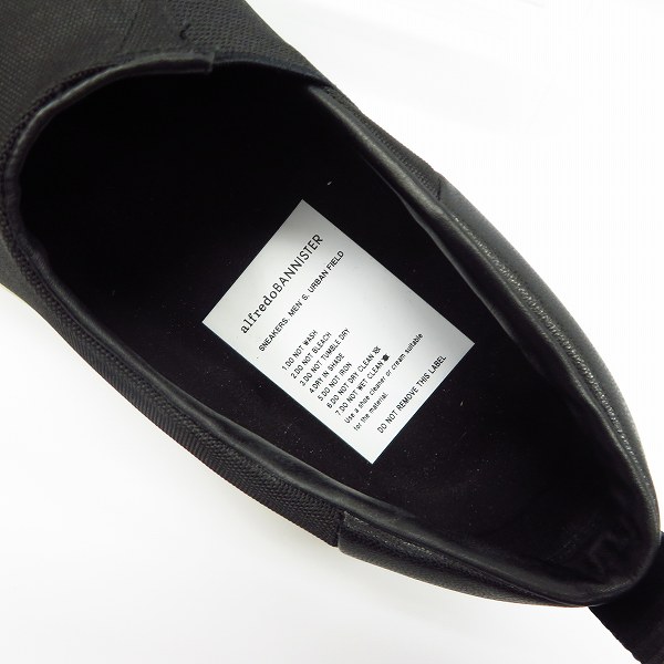 実際に弊社で買取させて頂いたalfredo BANNISTER/アルフレッドバニスター レザー切り替え スラッシュ スリッポン /シューズ 52371007017/43の画像 4枚目