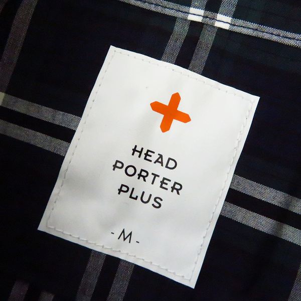 実際に弊社で買取させて頂いた【未使用】HEAD PORTER PLUS/ヘッドポータープラス 半袖チェックシャツ/Mの画像 2枚目