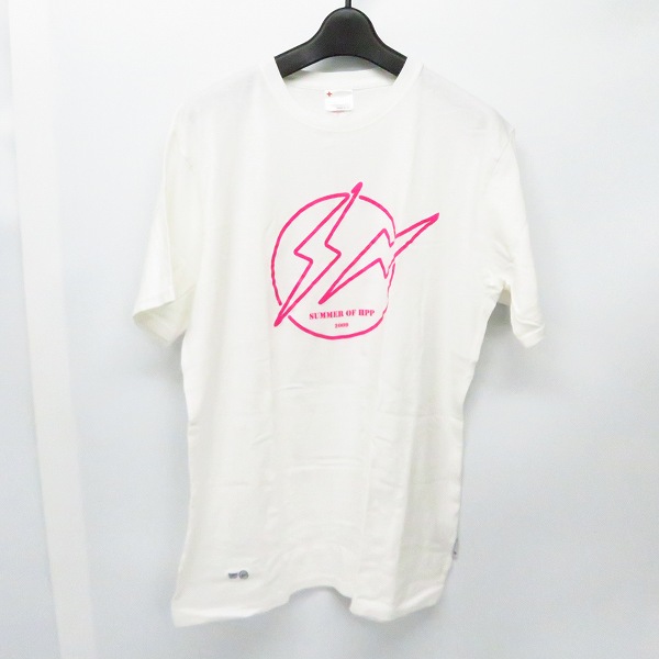実際に弊社で買取させて頂いたHEAD PORTER PLUS×FRAGMENT DESIGN/ヘッドポータープラス×フラグメントデザイン ネオンTシャツ ホワイト/L