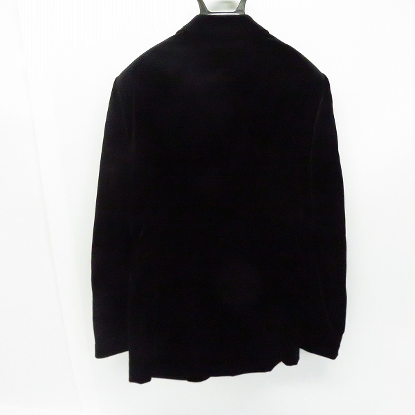 実際に弊社で買取させて頂いたBURBERRY LONDON/バーバリーロンドン ベロア テーラードジャケット ブラックの画像 1枚目