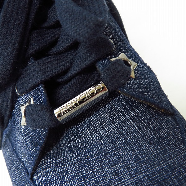 実際に弊社で買取させて頂いたJIMMY CHOO/ジミーチュウ MIAMI レディース デニム柄 スニーカー/36の画像 6枚目