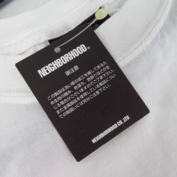 実際に弊社で買取させて頂いた【未使用】NEIGHBORHOOD×FRAGMENT DESIGN/ネイバーフッド×フラグメントデザイン FR TEE NAVY FRNHT-02 Mの画像 5枚目