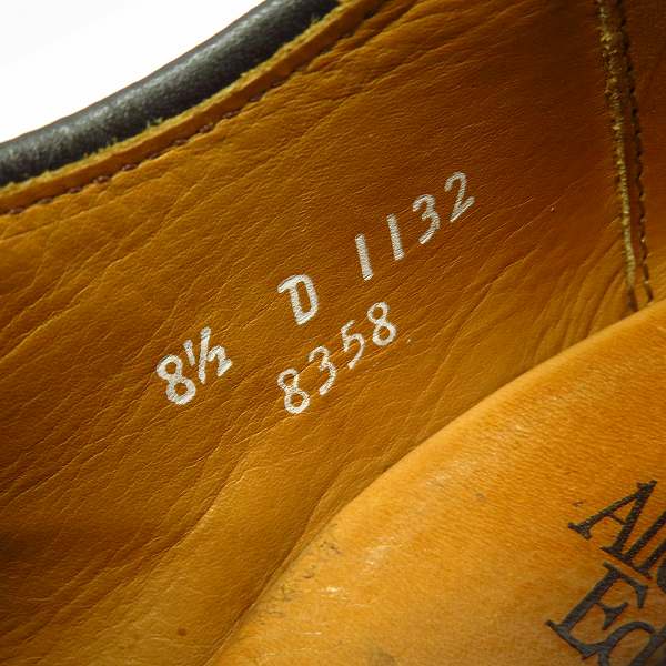 実際に弊社で買取させて頂いたAllen Edmonds/アレンエドモンズ レースアップ レザーシューズ 8.5Dの画像 5枚目