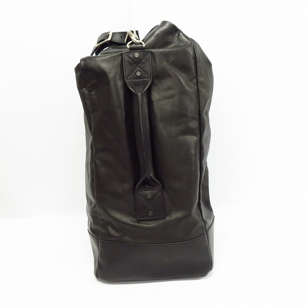 実際に弊社で買取させて頂いたISAMUKATAYAMA BACKLASH/イサムカタヤマバックラッシュ レザー  ショルダーバッグ ブラックの画像 1枚目