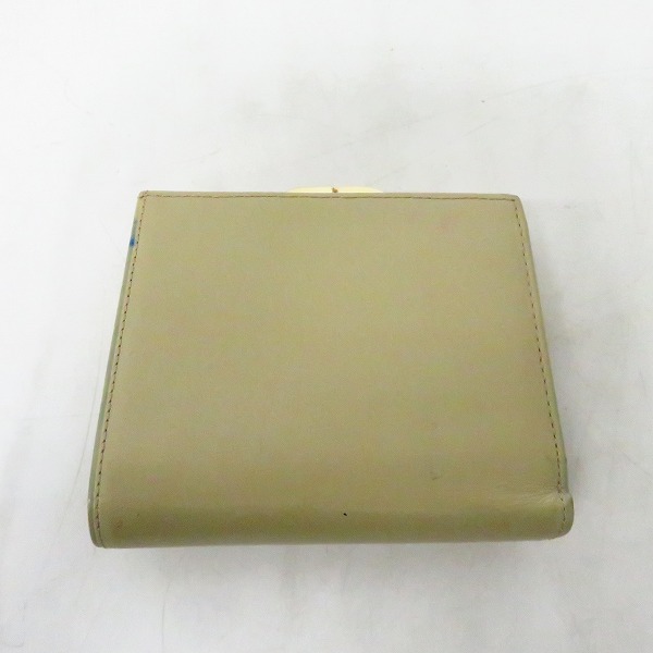 実際に弊社で買取させて頂いたGIVENCHY/ジバンシィ オーストリッチ型押し/がま口 三つ折り財布の画像 1枚目