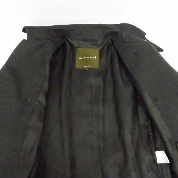 実際に弊社で買取させて頂いたMACKINTOSH/マッキントッシュ ウール  トレンチコート グレー系/38の画像 6枚目