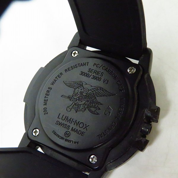 実際に弊社で買取させて頂いたLuminox/ルミノックス NAVY SEALS/ネイビーシールズ 3000/3900【動作未確認】 の画像 3枚目