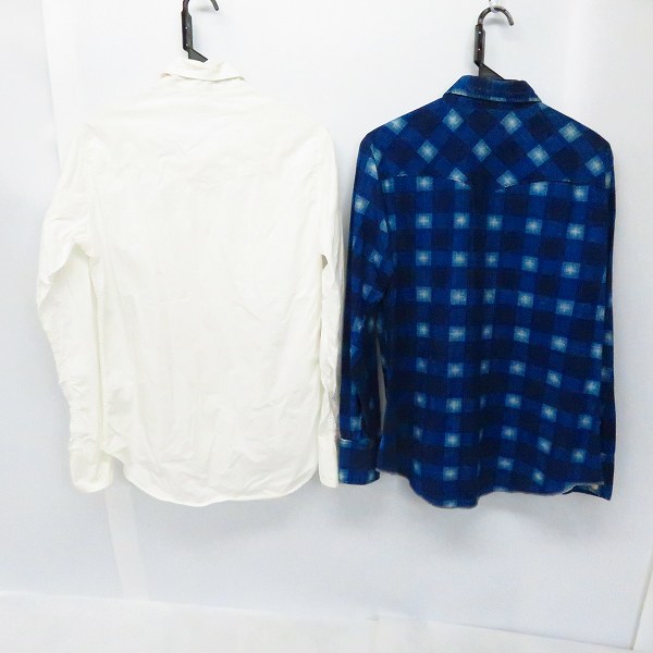 実際に弊社で買取させて頂いたBLUE BLUE/ブルーブルー HR MARKET/ハリウッドランチマーケット ウエスタンシャツ/2/1/2点セットの画像 1枚目