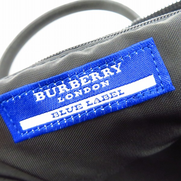 実際に弊社で買取させて頂いた【未使用】BURBERRY  BLUE LABEL/バーバリーブルーレーベル ハンドバッグ ナイロン ハンドルレザー ブラック/ZA436-401-09の画像 4枚目