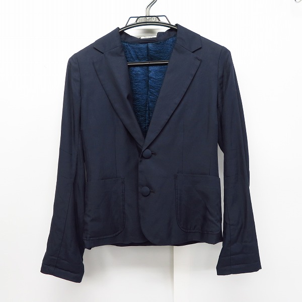 実際に弊社で買取させて頂いたBLUE BLUE/ブルーブルー ARIGATO シルク混 2B　くるみボタンジャケット/1