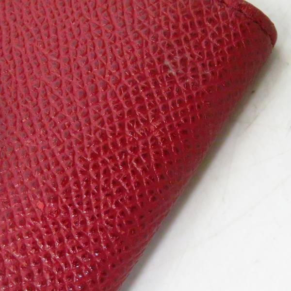 実際に弊社で買取させて頂いた【難有り】BVLGARI/ブルガリ レザー キーケース レッド/赤の画像 7枚目