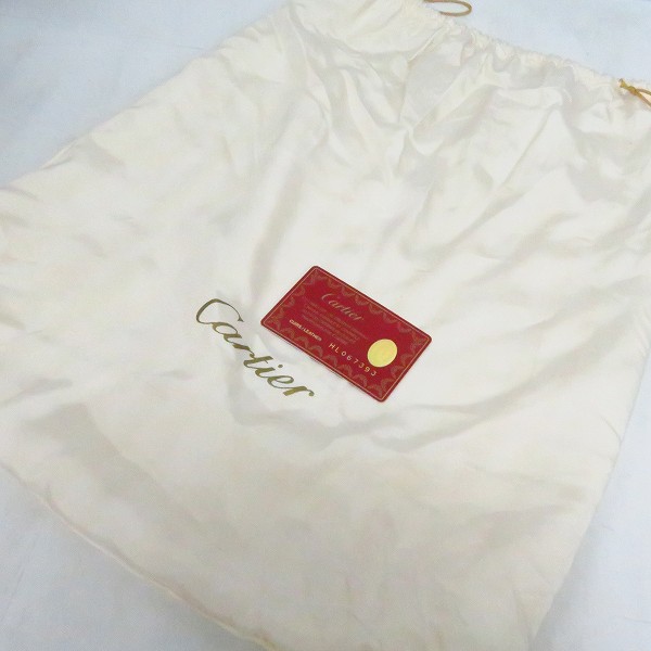 実際に弊社で買取させて頂いたCartier/カルティエ パンテール レザー ワンショルダーバッグ ブラック/黒の画像 7枚目