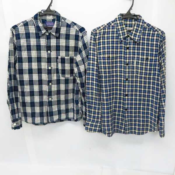 実際に弊社で買取させて頂いたBLUE BLUE/ブルーブルー GAIJIN MADE/ガイジンメイド チェックL/Sシャツ/S/M/2点セット