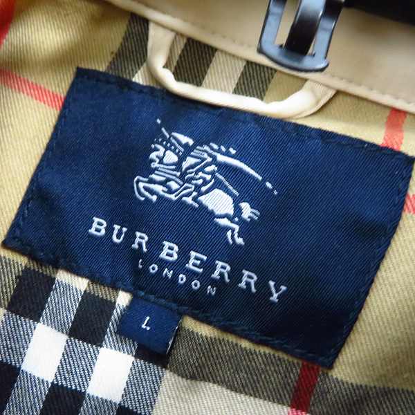 実際に弊社で買取させて頂いたBURBERRY LONDON/バーバリーロンドン ステンカラー ジップジャケット/Lの画像 2枚目