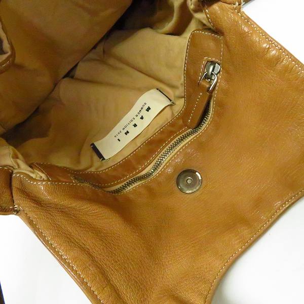 実際に弊社で買取させて頂いたMARNI/マルニ summer Edition 2010 ゴートスキン スタッズ 2Way ショルダー/ハンドバッグの画像 3枚目