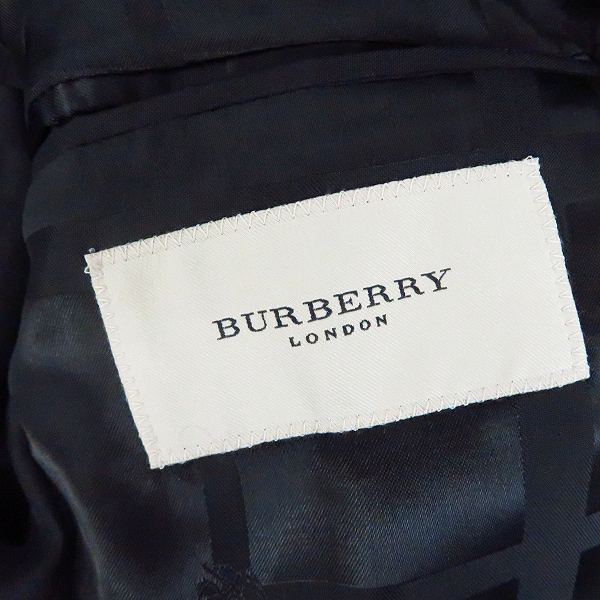 実際に弊社で買取させて頂いたBURBERRY LONDON/バーバリーロンドン ベロア テーラードジャケット ブラックの画像 2枚目