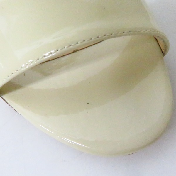 実際に弊社で買取させて頂いたJIMMY CHOO/ジミーチュウ ストラップサンダル アイボリー/36の画像 6枚目