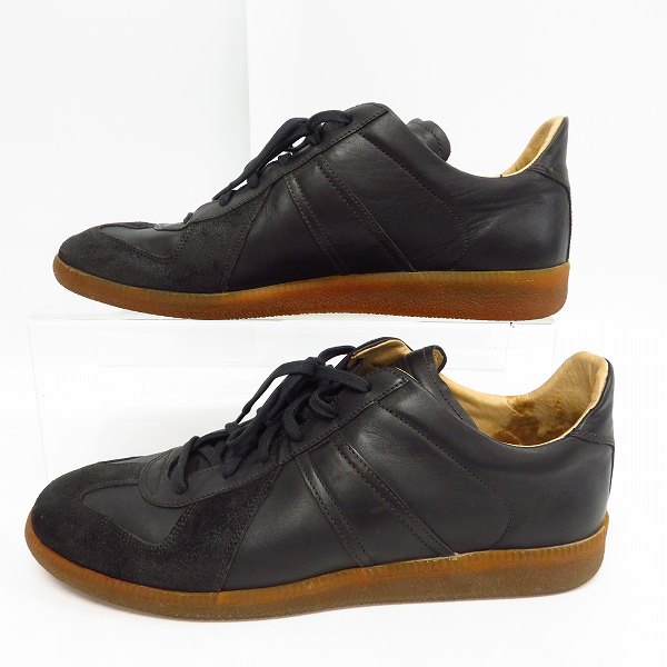 Martin Margiela マルタンマルジェラ　ブラックレザー スニーカー Maison Martin Margiela/メゾンマルタンマルジェラ レザースニーカー