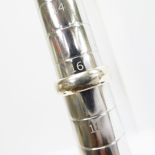 実際に弊社で買取させて頂いたBLUE BLUE/ブルーブルー クジラ/イカリ彫刻 シルバー925 リング/指輪 17号の画像 6枚目