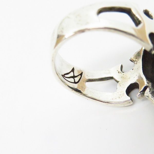 実際に弊社で買取させて頂いたCRAZY PIG/クレイジーピッグ カッタウェイ スカルリング 17号の画像 6枚目