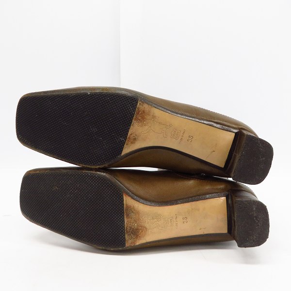 実際に弊社で買取させて頂いたMARNI/マルニ サイドジップ レザー ロングブーツ ブラウン/36の画像 2枚目