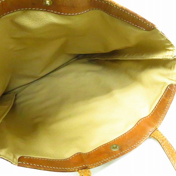 実際に弊社で買取させて頂いたCELINE/セリーヌ マカダム柄 オールド トートバッグの画像 3枚目