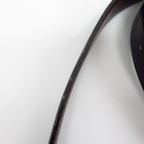 実際に弊社で買取させて頂いたdunhill/ダンヒル イタリア製 レザーベルト ブラック 40/100の画像 7枚目