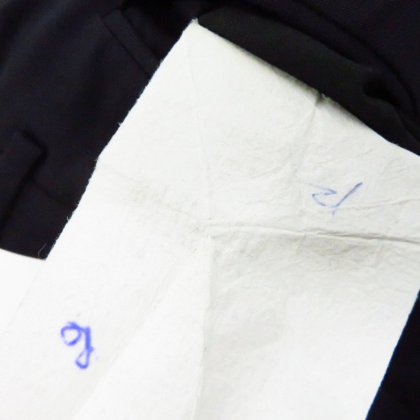 実際に弊社で買取させて頂いたGIORGIO ARMANI/ジョルジオアルマーニ  ウールシルク混 3Bテーラードジャケット/スラックスパンツ セットアップ/52の画像 5枚目