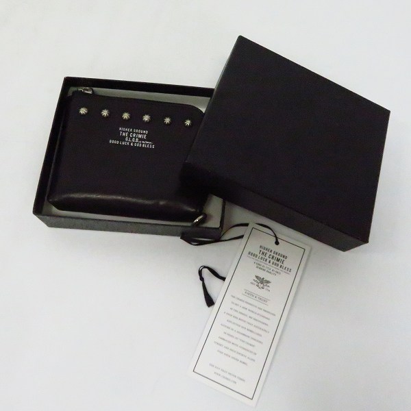 実際に弊社で買取させて頂いたTHE CRIMIE/クライミー レザー財布/ウォレット L字ファスナー スタッズの画像 9枚目