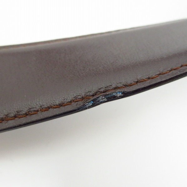 実際に弊社で買取させて頂いたdunhill/ダンヒル イタリア製 レザーベルト ブラック 40/100の画像 8枚目