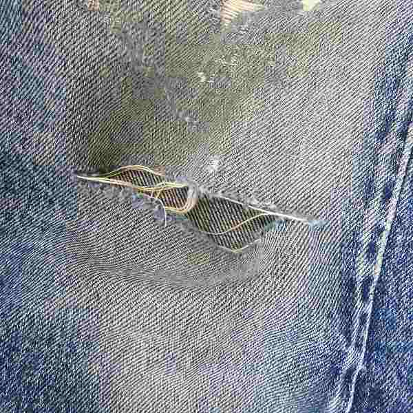 実際に弊社で買取させて頂いたSUGAR CANE/シュガーケーン 1947 ボタンフライ デニムパンツ/36の画像 6枚目