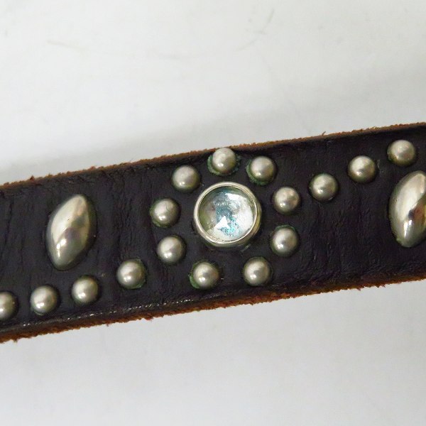 実際に弊社で買取させて頂いたハーレーダビッドソン/ブランド不明 スタッズ レザーベルト 他 3点セットの画像 7枚目