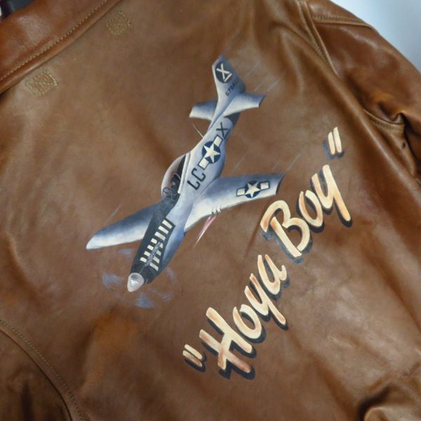 実際に弊社で買取させて頂いたBUZZ RICKSONS/バズリクソンズ A-2 L.H.KERNS HOYA BOY レザージャケット 120着限定 BR80184/42の画像 7枚目