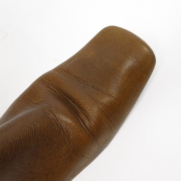実際に弊社で買取させて頂いたMARNI/マルニ サイドジップ レザー ロングブーツ ブラウン/36の画像 7枚目