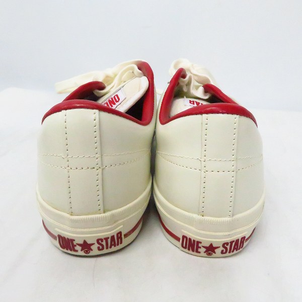 実際に弊社で買取させて頂いたCONVERSE/コンバース ONE STAR/ワンスター スニーカー ホワイト/レッド 1C044/26.5の画像 1枚目