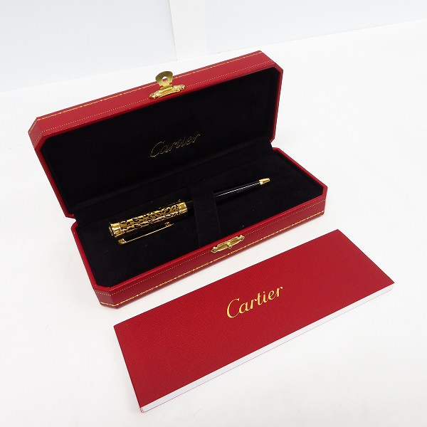 実際に弊社で買取させて頂いたCartier/カルティエ パンテール パンサー ボールペン ブラック×ゴールドの画像 7枚目