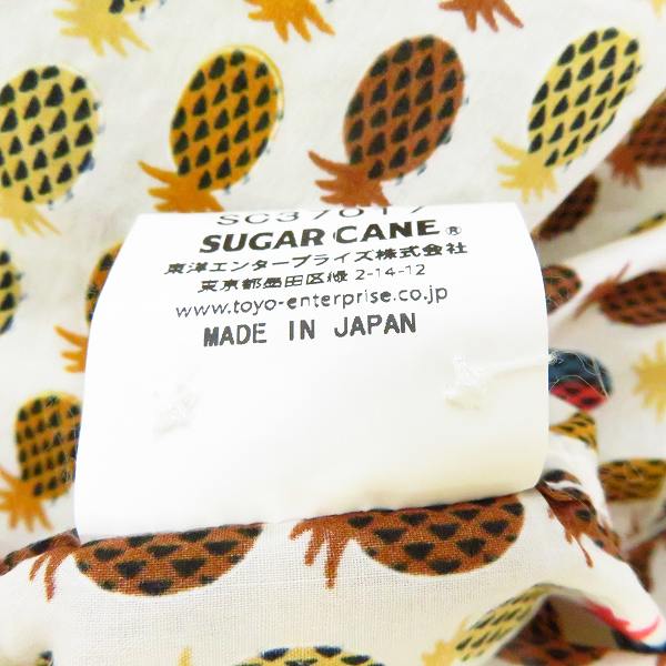 実際に弊社で買取させて頂いたSUGAR CANE/シュガーケーン 半袖シャツ 総柄 コットン/Lの画像 4枚目