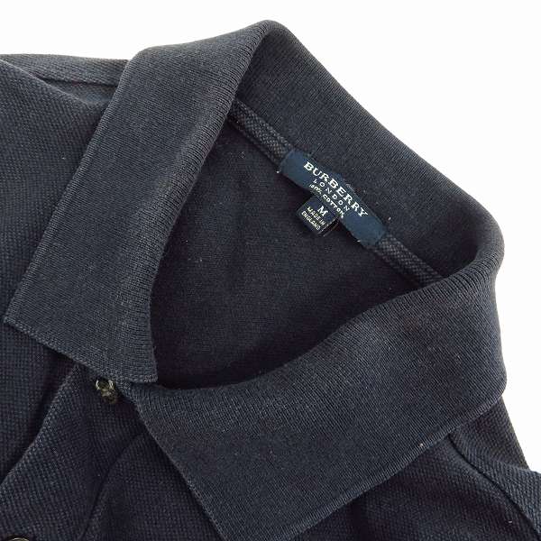 実際に弊社で買取させて頂いたBURBERRY LONDON/バーバリー ロンドン チェック柄切替 ポロシャツ Mの画像 6枚目