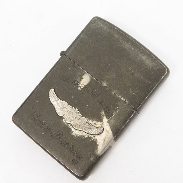 実際に弊社で買取させて頂いたZippo/ジッポー HARLEYDAVIDSON/ハーレーダビッドソン メタル貼り 1993年製