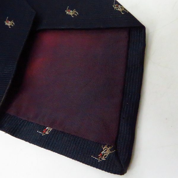 実際に弊社で買取させて頂いたPOLO RALPH LAUREN/ポロラルフローレン ポニー総柄 ネクタイの画像 4枚目