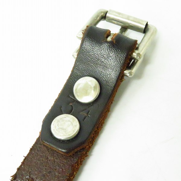 実際に弊社で買取させて頂いたハーレーダビッドソン/ブランド不明 スタッズ レザーベルト 他 3点セットの画像 6枚目