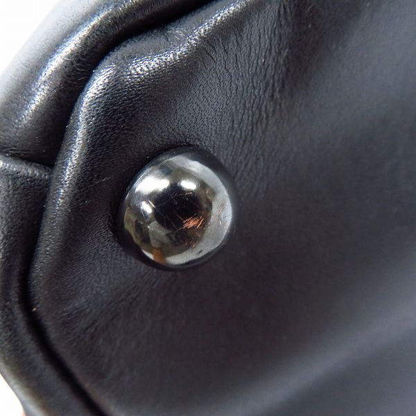 実際に弊社で買取させて頂いたISAMUKATAYAMA BACKLASH/イサムカタヤマバックラッシュ レザー  ショルダーバッグ ブラックの画像 8枚目