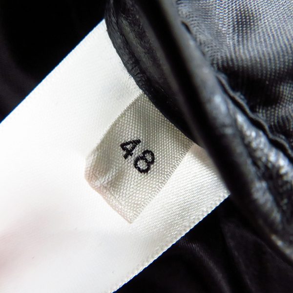 実際に弊社で買取させて頂いた【JPタグ】CELINE/セリーヌ 2019AW ディッドレーサージップアップレザージャケット 2E188280D Size：48の画像 4枚目