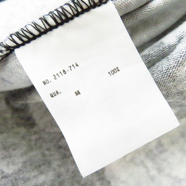 実際に弊社で買取させて頂いたLAD MUSICIAN/ラッドミュージシャン SUPER BIG T-SHIRT/フラワープリント スーパービッグTシャツ/ブルー/2118-714の画像 3枚目