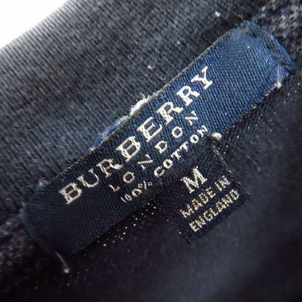 実際に弊社で買取させて頂いたBURBERRY LONDON/バーバリー ロンドン チェック柄切替 ポロシャツ Mの画像 2枚目