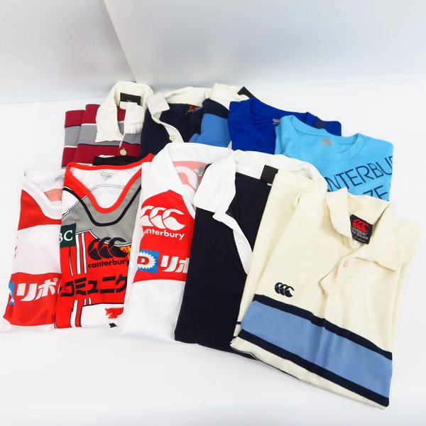 実際に弊社で買取させて頂いた【おまとめ/10点】CANTERBURY/カンタベリー Tシャツ/ラガーシャツ/ラグビー ユニフォーム
