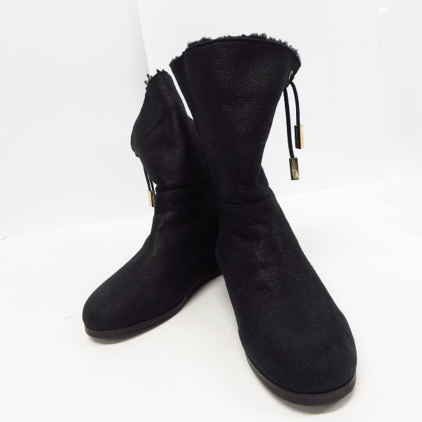 実際に弊社で買取させて頂いたJIMMY CHOO/ジミーチュウ ムートン ブーツ ブラック/36