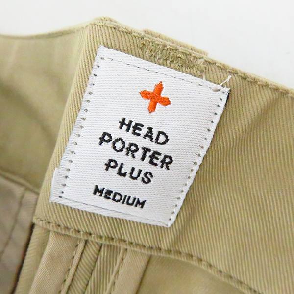実際に弊社で買取させて頂いた【未使用】HEAD PORTER PLUS/ヘッドポータープラス チェック切替チノパンツ/Mの画像 3枚目