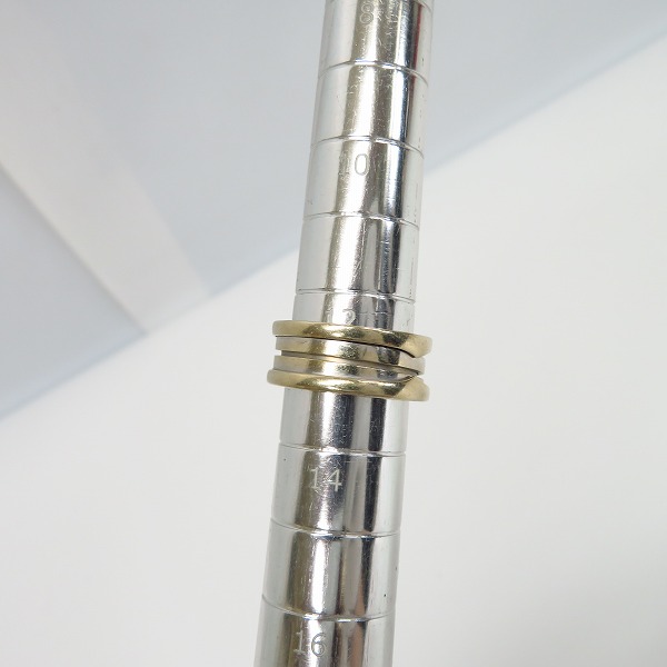 実際に弊社で買取させて頂いたBVLGARI/ブルガリ B-ZERO 1/ビーゼロワン リング 3バンド WG  #54 13号の画像 6枚目